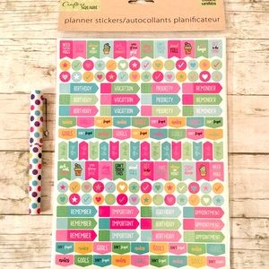 ✨4/$25✨Planner Personal Stickers with Pen Free Mystery Pen